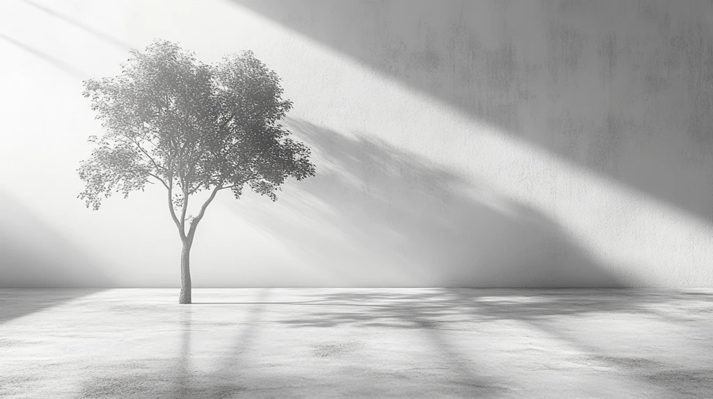 白色背景深度感