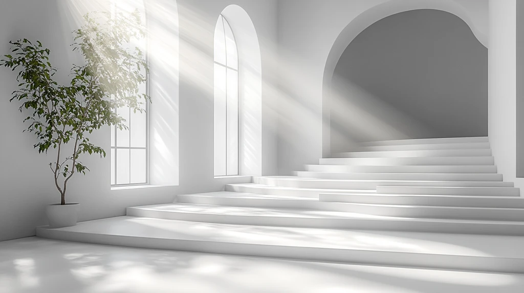 白色背景自然光