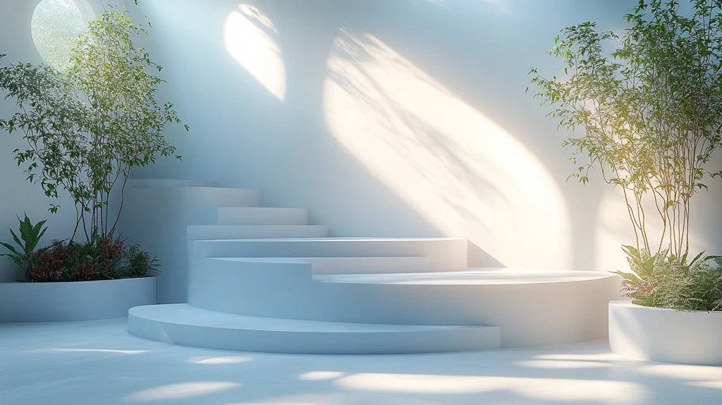 白色背景自然光