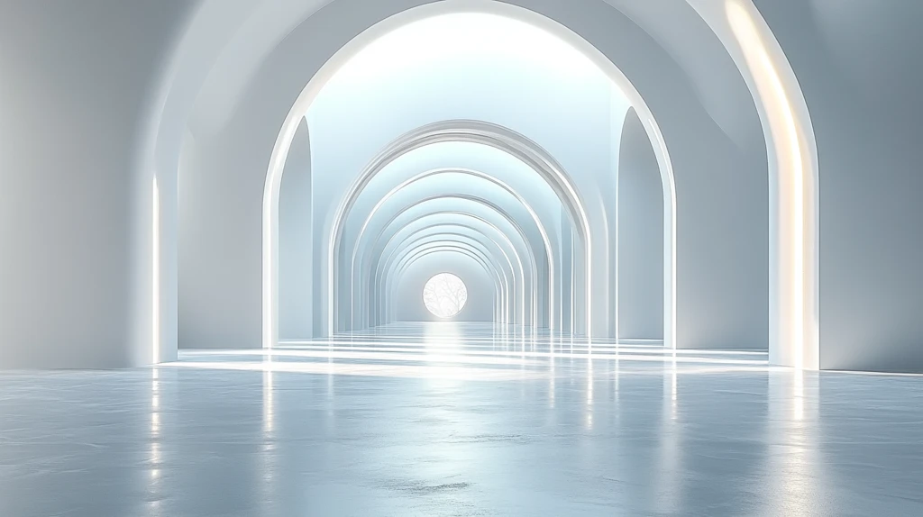 简约几何线条中心空白