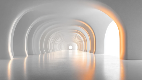 简约几何线条中心空白