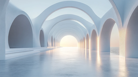 简约几何线条中心空白