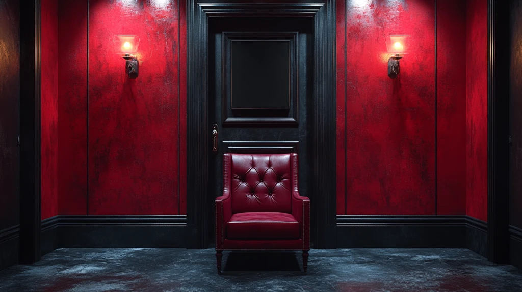 深灰黑色工作室房间