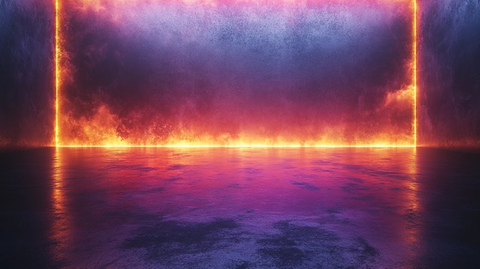 黑背景紫色金色渐变