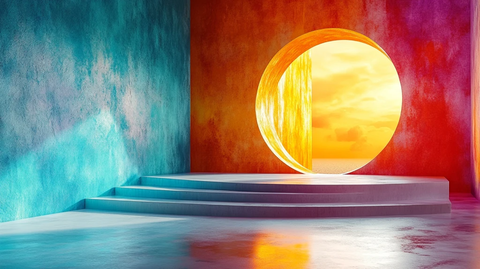 几何形状与色彩对比