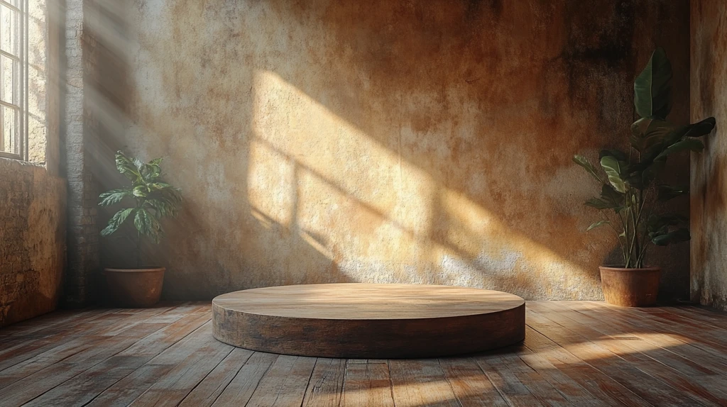 小讲台放在木地板上