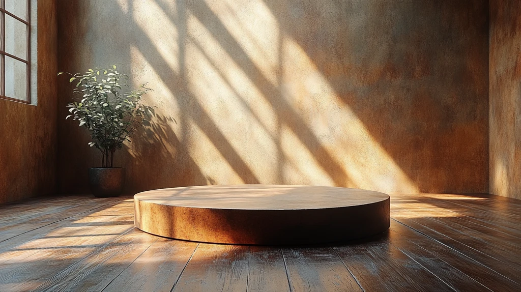 小讲台放在木地板上