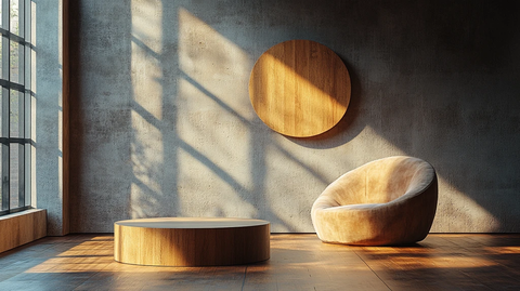 小讲台放在木地板上