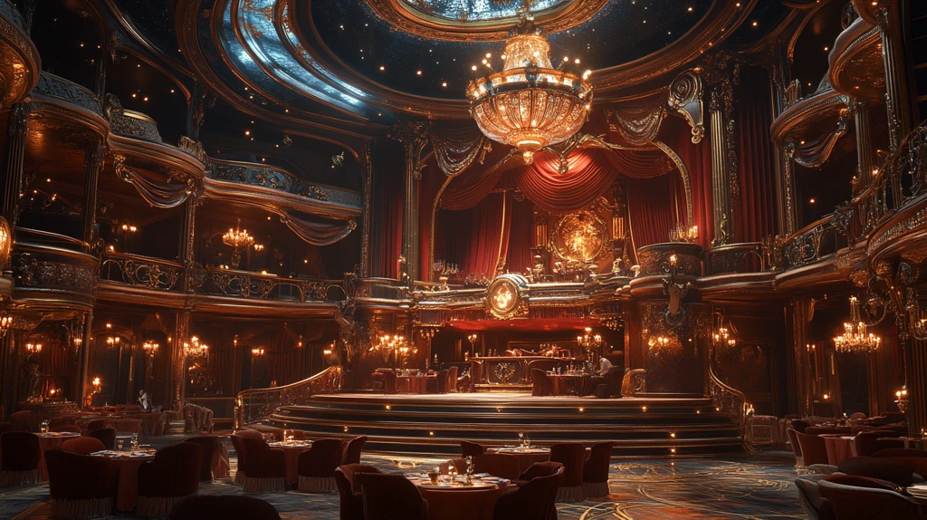 游轮舞台与圆桌