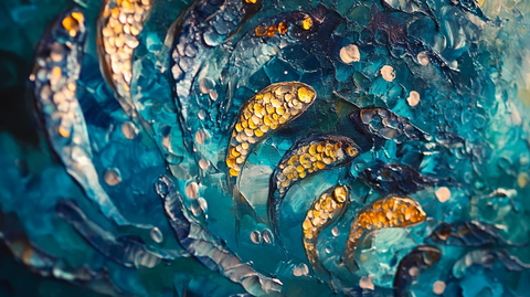 蓝色玛瑙石艺术背景