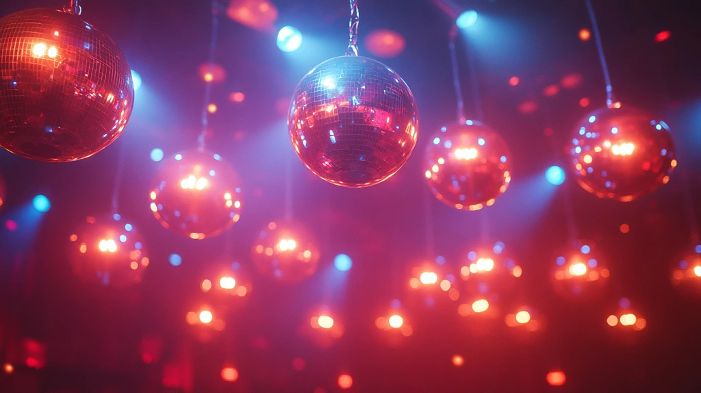 黑色背景中的摇滚灯光