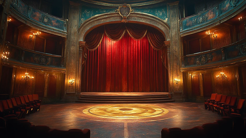 剧院舞台红幕