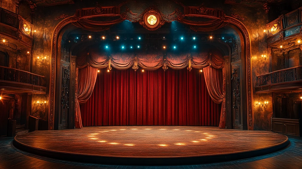 剧院舞台红幕