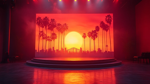 舞台上的洛杉矶剪影