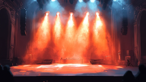 音乐会舞台设计手绘草图