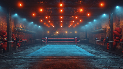 拳击比赛场地观众席