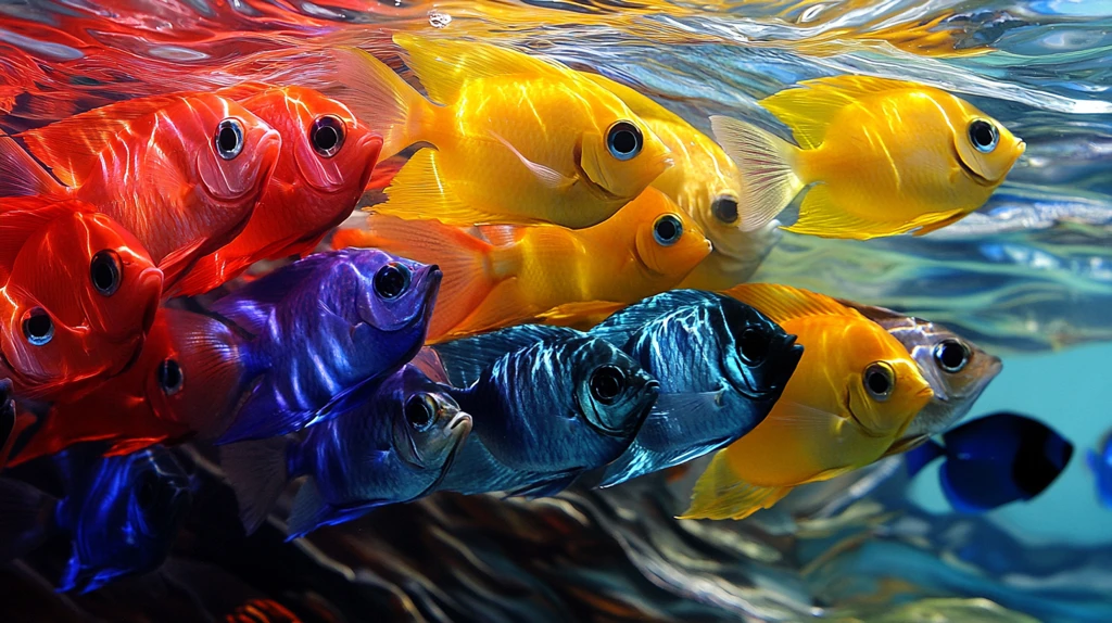 热带鱼群动态游