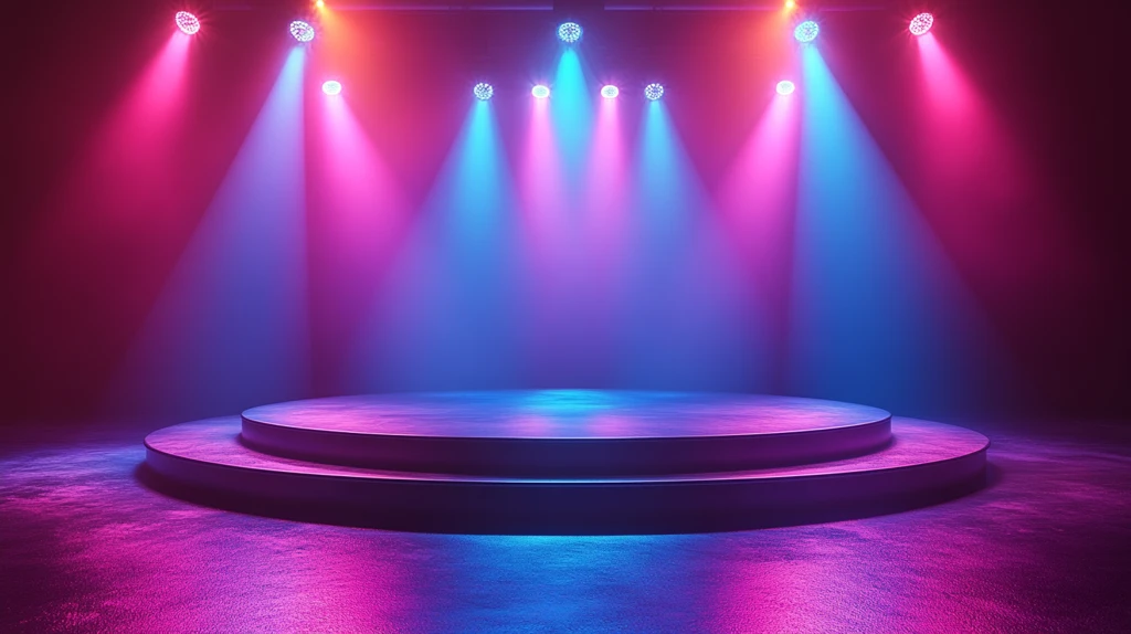 圆形舞台与聚光灯