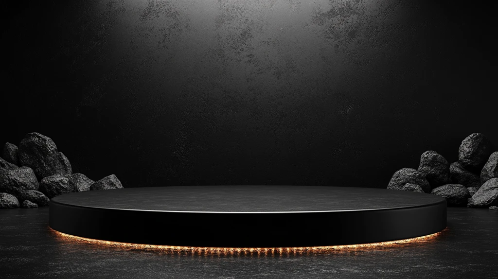 黑色舞台背景产品展示