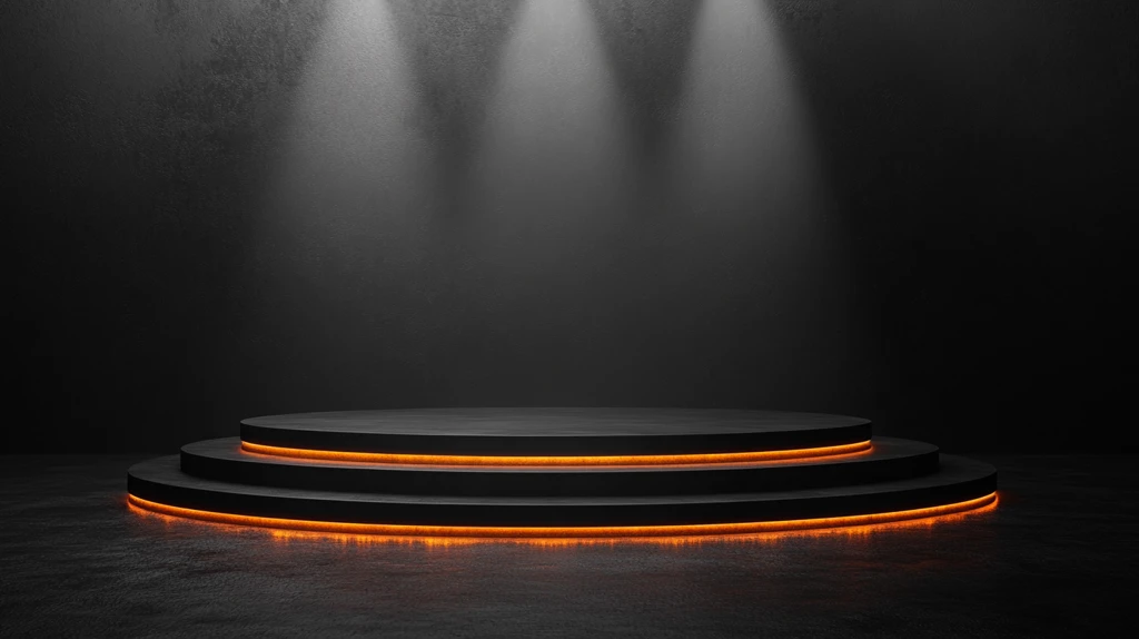 黑色舞台背景产品展示