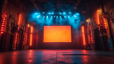 空舞台与大屏幕