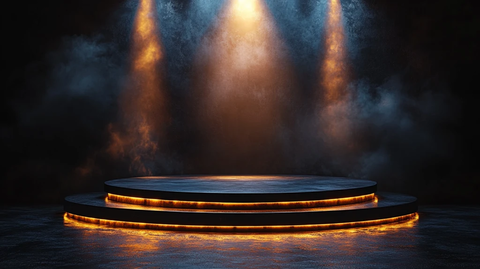 舞台中央聚光灯