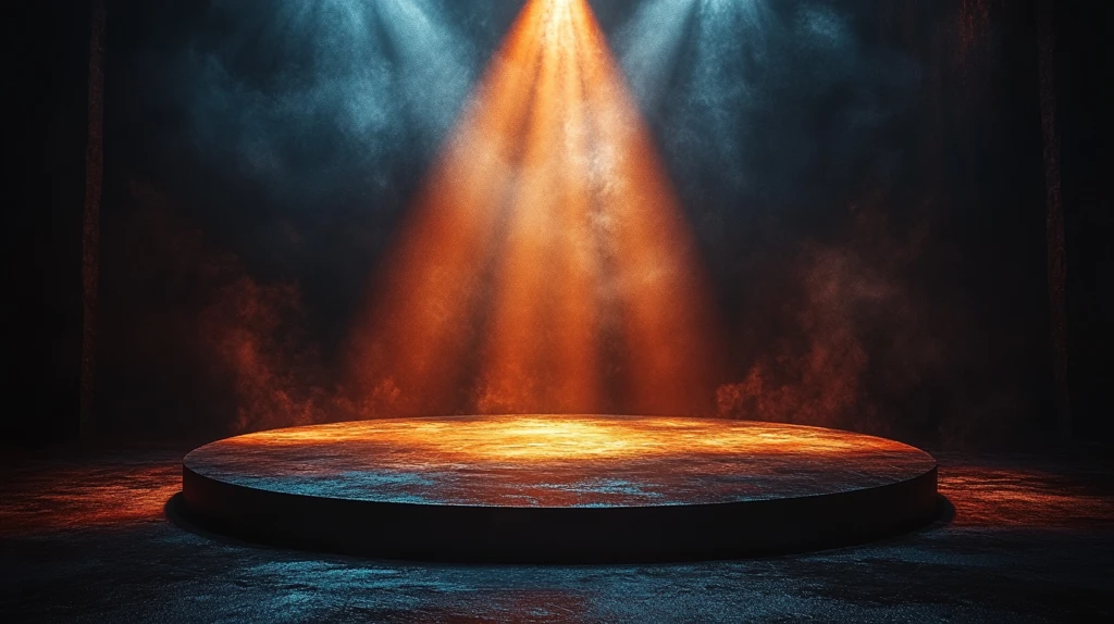 舞台中央聚光灯