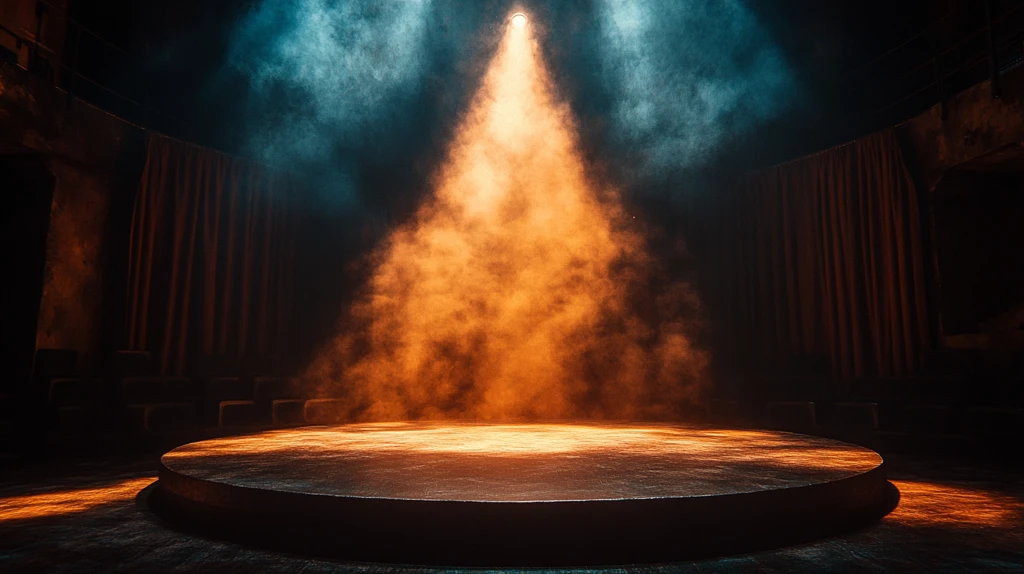 舞台中央聚光灯