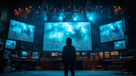 舞台框架与屏幕背景