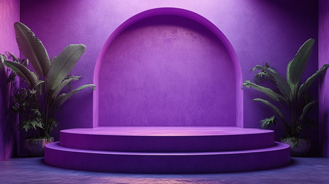 紫色讲台