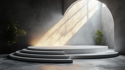 白色舞台暗背景高分辨率