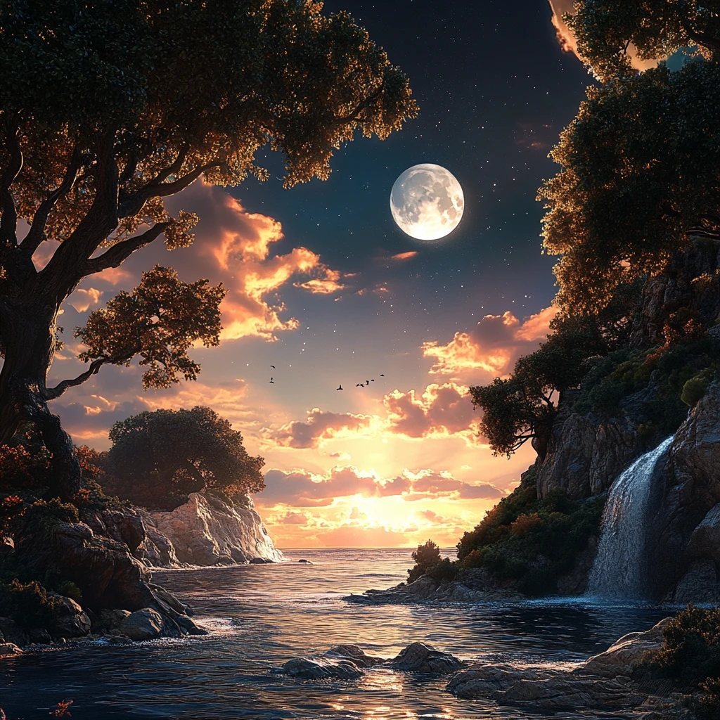 星月河幻想插画