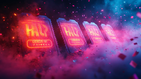 演唱会门票与彩带