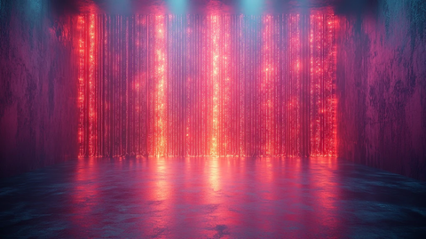 舞厅霓虹珠帘背景