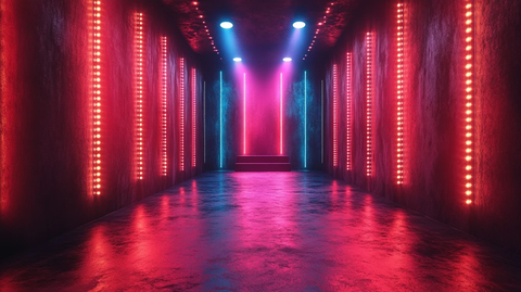 夜店舞台灯光幕布