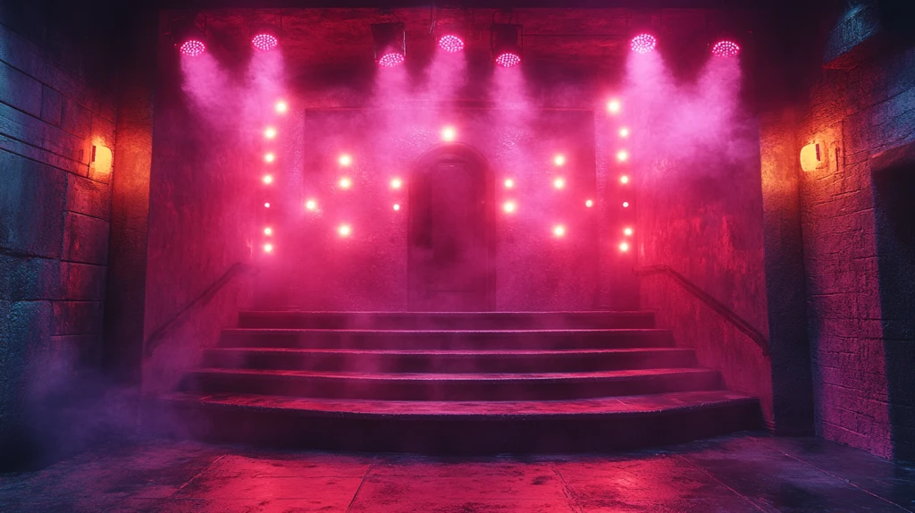 夜店舞台灯光幕布