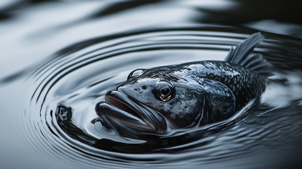 黑鳕鱼水中游动