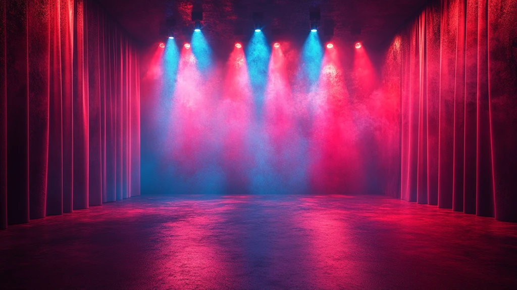 夜店舞台灯光幕布