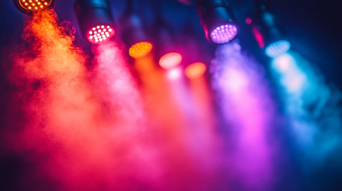 彩色聚光灯效果