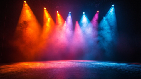 彩色聚光灯效果