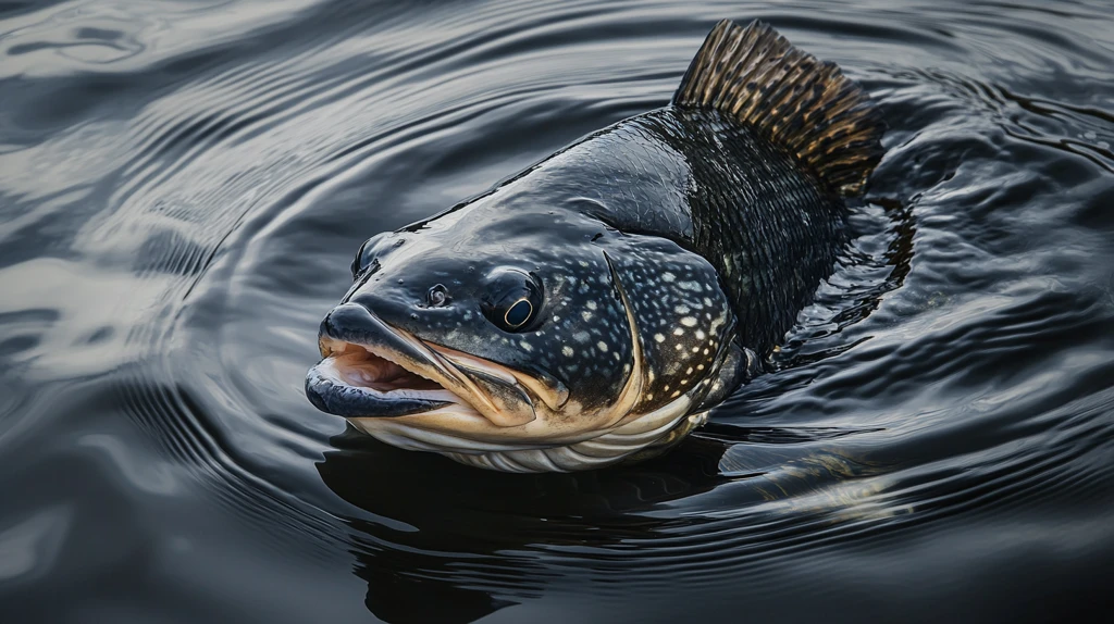 黑鳕鱼水中游动
