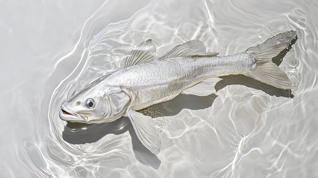 活鱼银鳞泳姿清澈