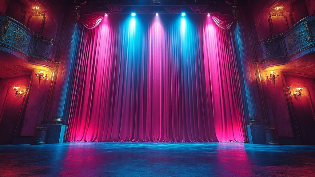 舞台幕布灯光效果