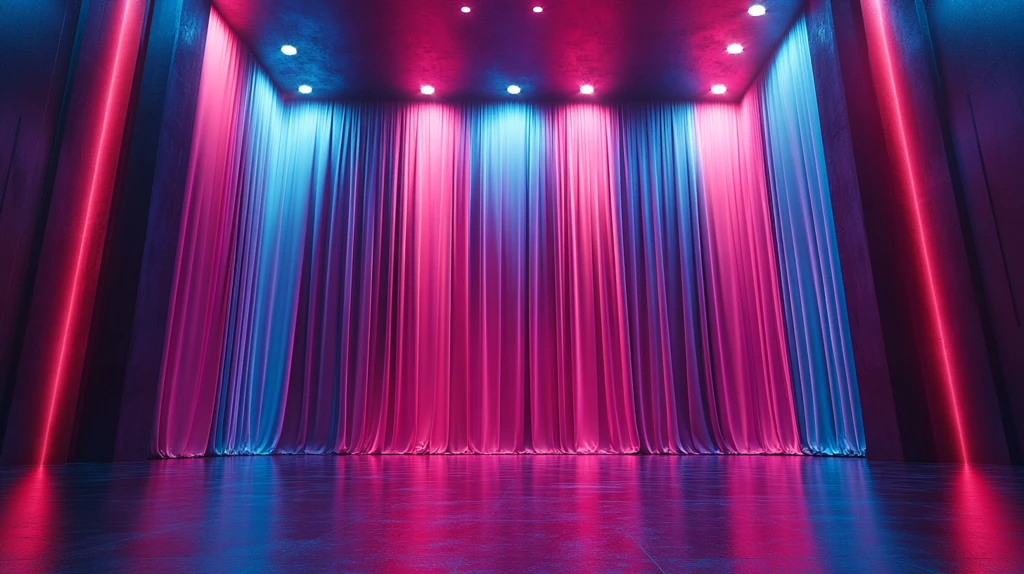 舞台幕布灯光效果