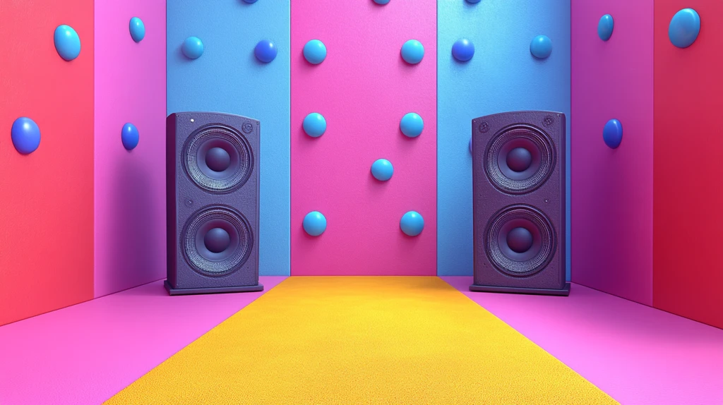 紫色蓝色波点黄色地毯舞台