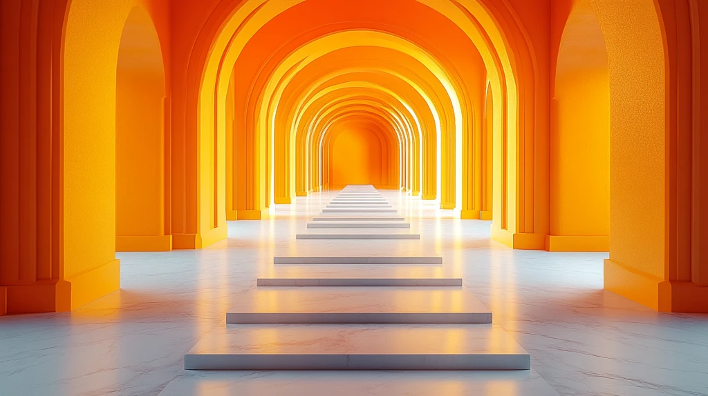 橙色黄色时尚背景跑道