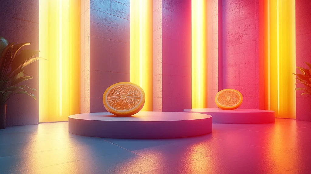 柠檬黄到橘色渐变