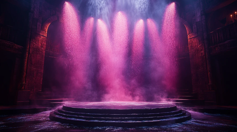 紫色雨舞台设计
