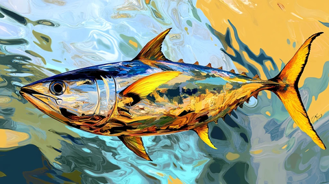 金枪鱼手绘