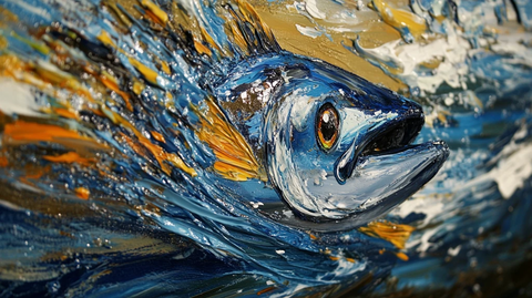 黄鳍金枪鱼游动